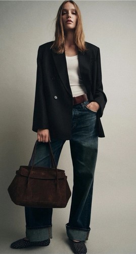 Suede leather bag zara - bag,
