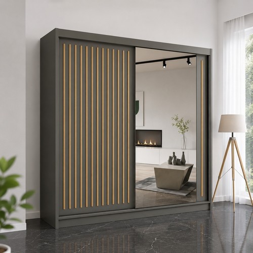 Royal slatted sliding - sliding, mirror