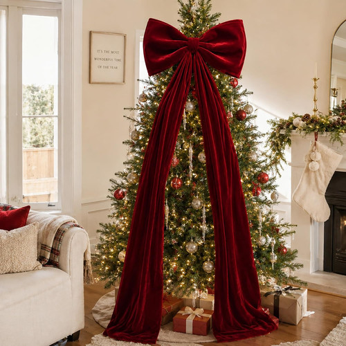 Christmas tree topper bows - tree,