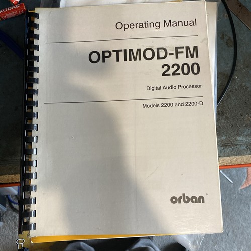 Orban optimod 2200 - orban,