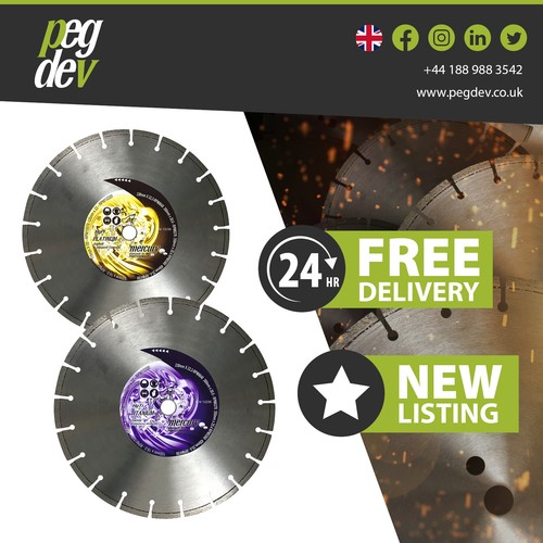 Diamond blade 300mm - diamond, (12”)