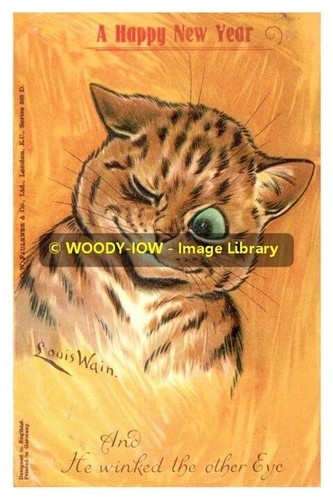 Rp10230 louis wain cat and - -,