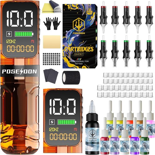 Poseidon tattoo gun kit 2pcs - tattoo,