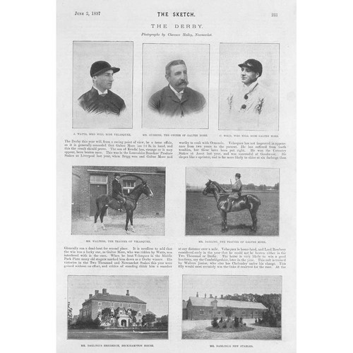 Horse racing the derby - racing,