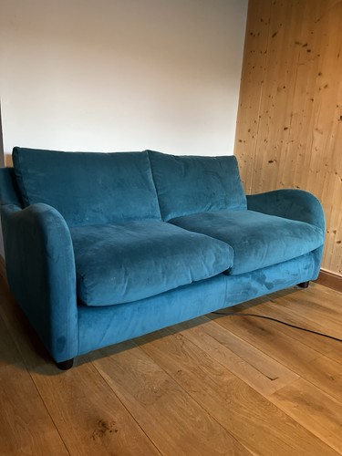 Made sofa bed teal - sofa, in