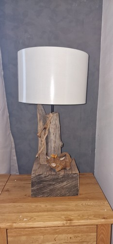 Driftwood side lamp - driftwood,
