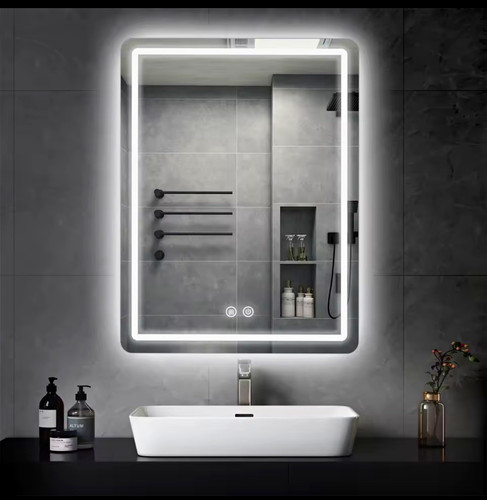 Led lighted bathroom mirror - led,