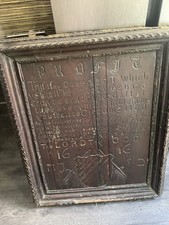 Hand carved 1616 panel - hand,