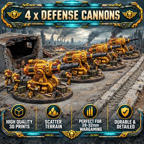 Defense artillery cannons - x,