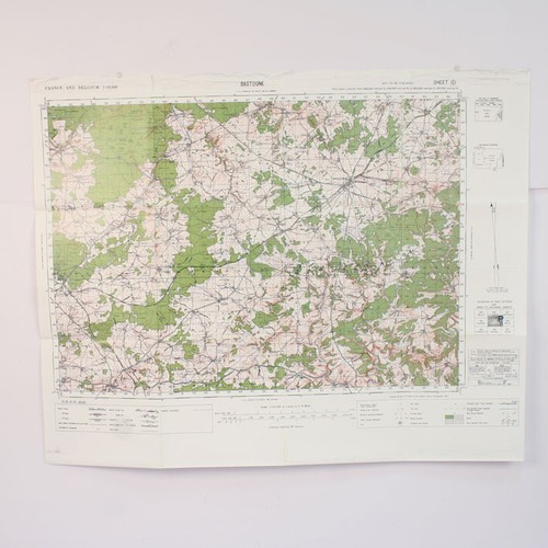 Replica bastogne map - bastogne,