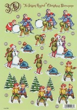 Christmas card making die - christmas, a4
