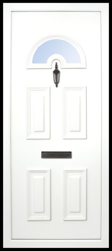 White upvc full door panel - upvc,