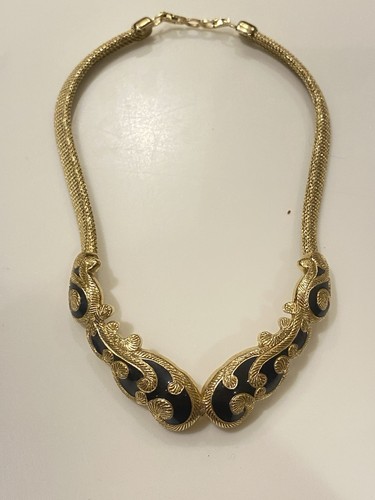 Vintage grosse black enamel - vintage,