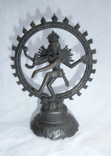 Shiva statue brass - statue, 6"