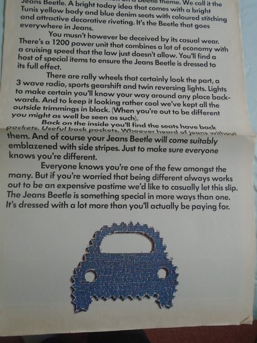 Volkswagen beetle jeans - volkswagen,