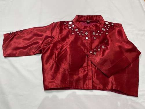 Red readymade mashru - red,