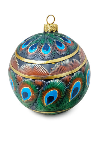 Pieces hand painted peacock - 3,