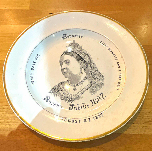 Antique 1887 denby dale pie - antique,
