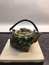 Majolica vintage green conch - majolica,