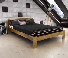 Wooden handmade bedframe - wooden, &