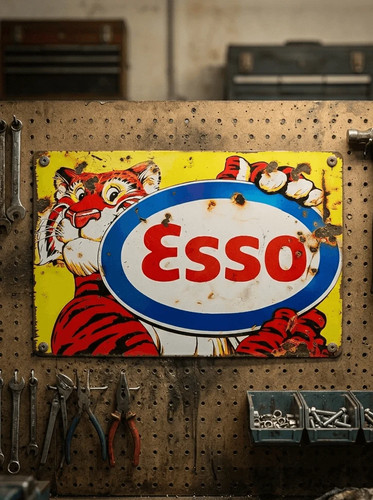 Esso oil put tiger - "put, a