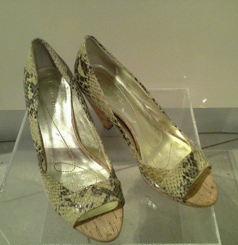 Anne klein peep toe leather - peep,