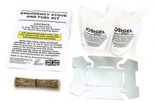 Emergency stove and fuel - stove, kit