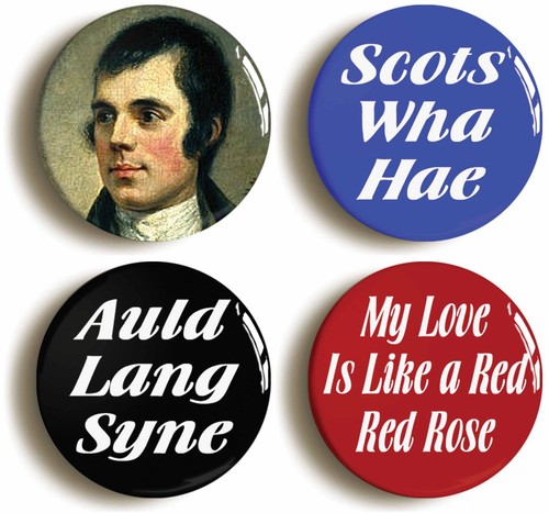 Robert burns badge button - button, pin