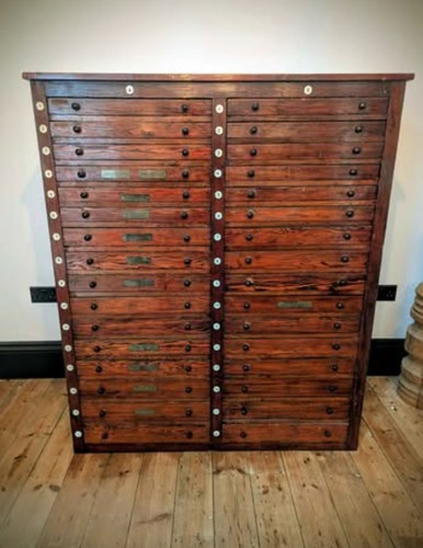 Vintage wood cabinet - wood,