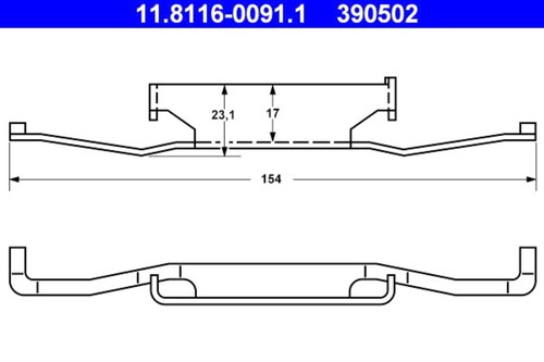 Brake caliper spring - brake, fits