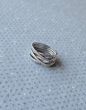 Sterling silver twizzler ring - silver,