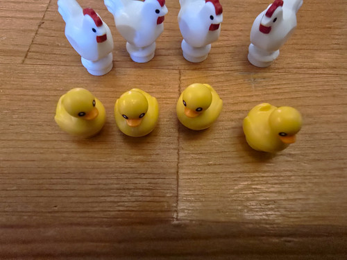 Lego chickens and - lego, ducks