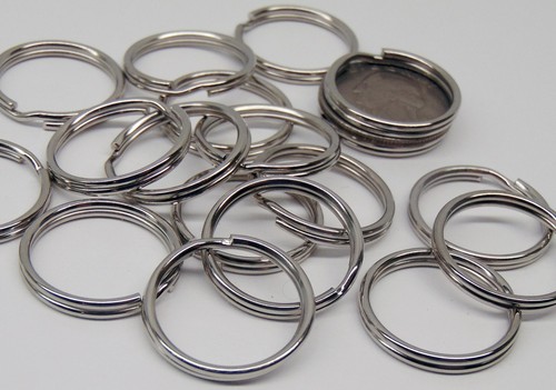 Nickel plated split rings - split,