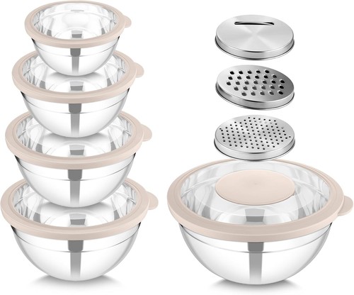 5pcs stainless steel mixing - 5pcs,