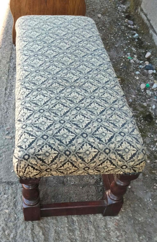 Vintage long wood and fabric