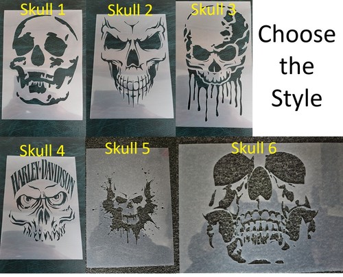 Skull stencils choose design - stencils,,