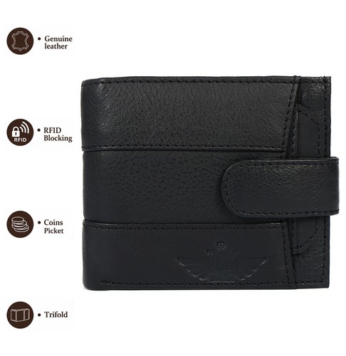 Unisex genuine leather wallet - unisex,