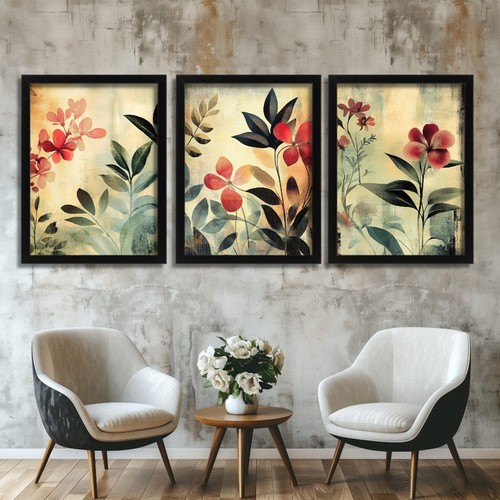 Vintage floral prints set - vintage,