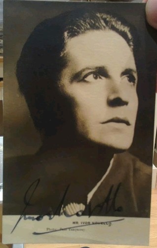 Ivor novello signed - signed, postcard