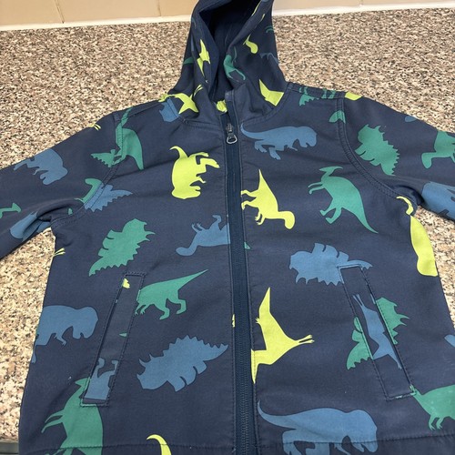 Boys coat blue dinosaurs - boys,