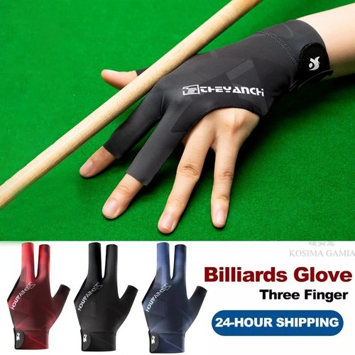 Open finger billiard glove - open,