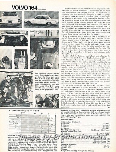 1969 1970 volvo 164 - volvo, original