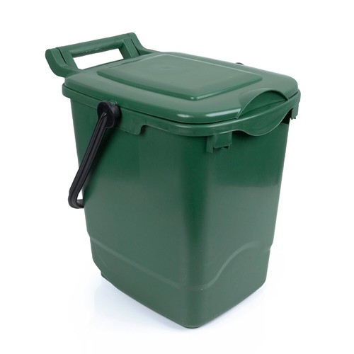 Green plastic portable food - green,