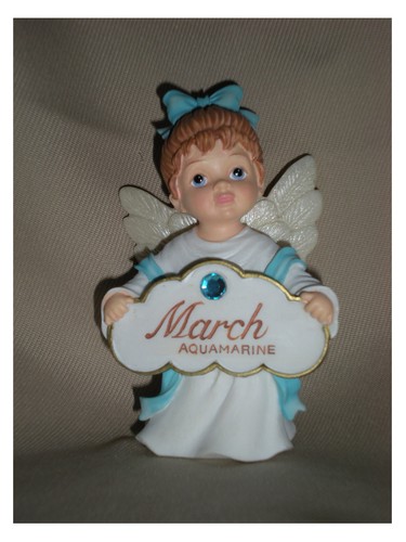 Birthstone angel figurine - birthstone,