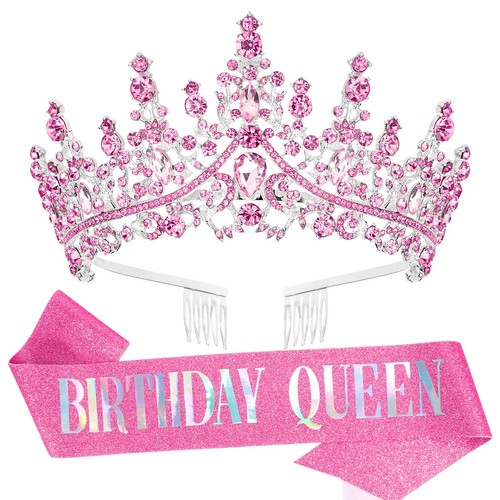 Birthday tiara and sash - tiara,
