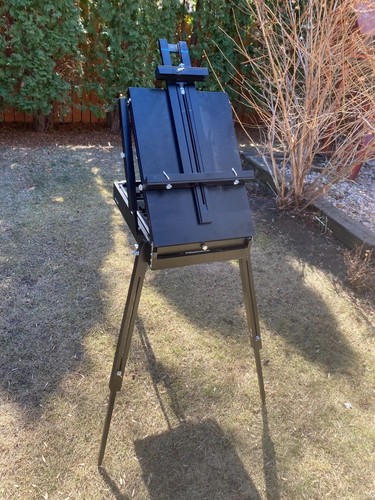 Vintage folding artist easel - vintage,