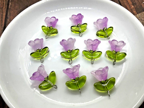 Beautiful 10pcs glass - beautiful, czech