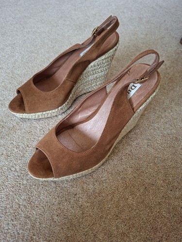 Womens dune suede wedges size - dune,
