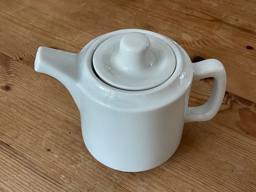 Unusual white teapot single - white,