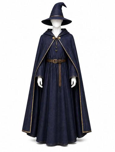 Dark blue wizard - robe, costume